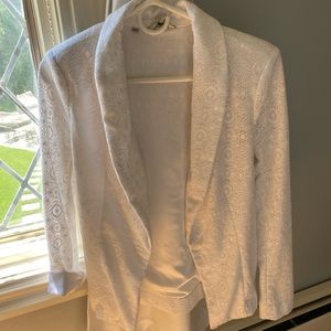 Guess white blazer